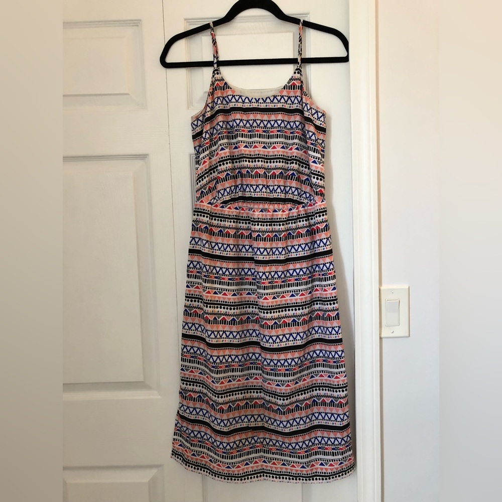 Hinge midi length geometric dress